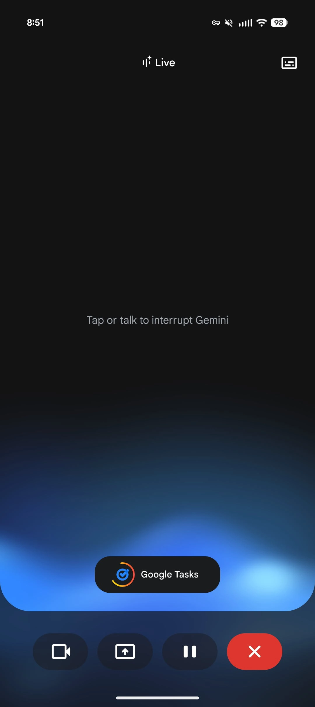 Gemini Live Google Apps en temps réel