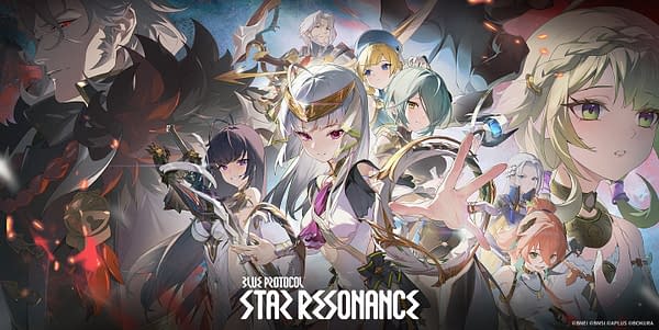 Une illustration colorée mettant en vedette divers personnages de «Blue Protocol: Star Resonance», présentant un mélange d'éléments fantastiques, avec des coiffures et des armures proéminentes. Le titre «Blue Protocol: Star Resonance» est affiché en bas.