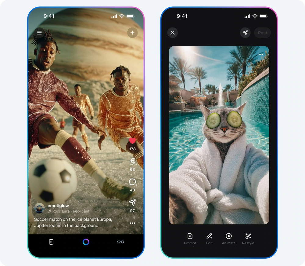 Meta vibes AI Video Feed Logo 2