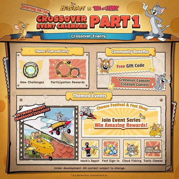 Tom et Jerry ont été ajoutés comme personnages à Acecraft: Sky Hero