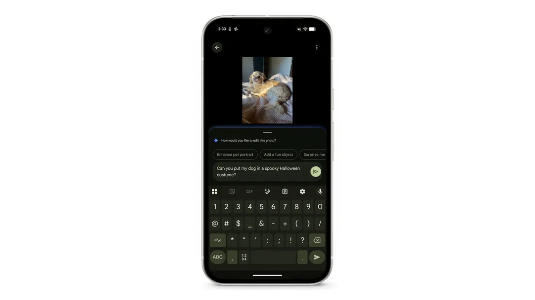 Fonctionnalités de Google Pixel Halloween AI 1