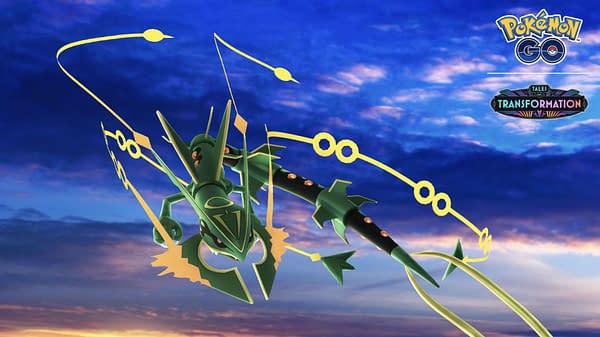 Méga Rayquaza dans Pokémon GO. Crédit : Niantic