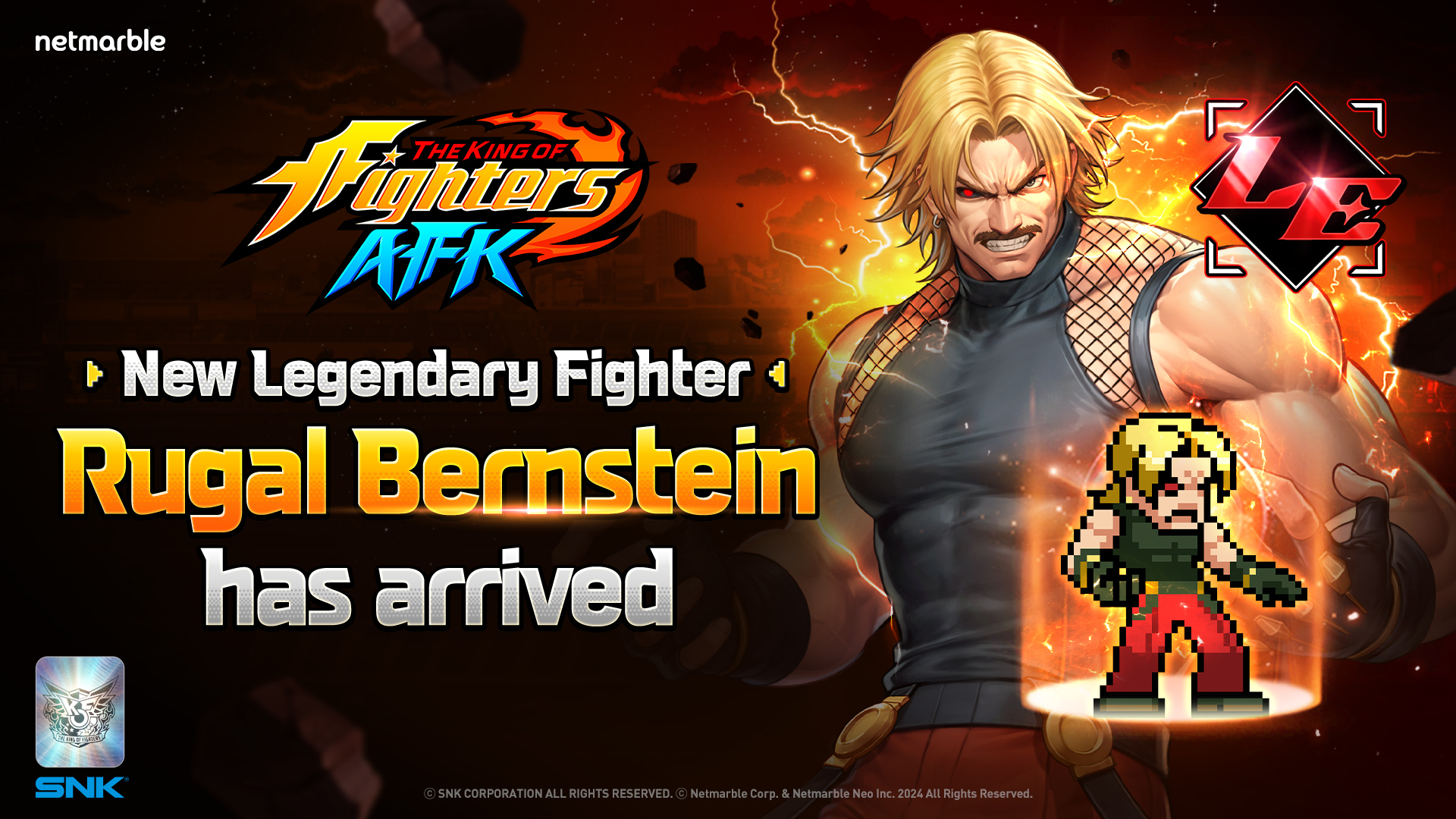 The King of Fighters AFK Adds KOF ’94 Host Rugal Bernstein
