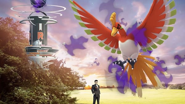 Ombre Ho-Oh dans Pokémon GO. Crédit : Niantic