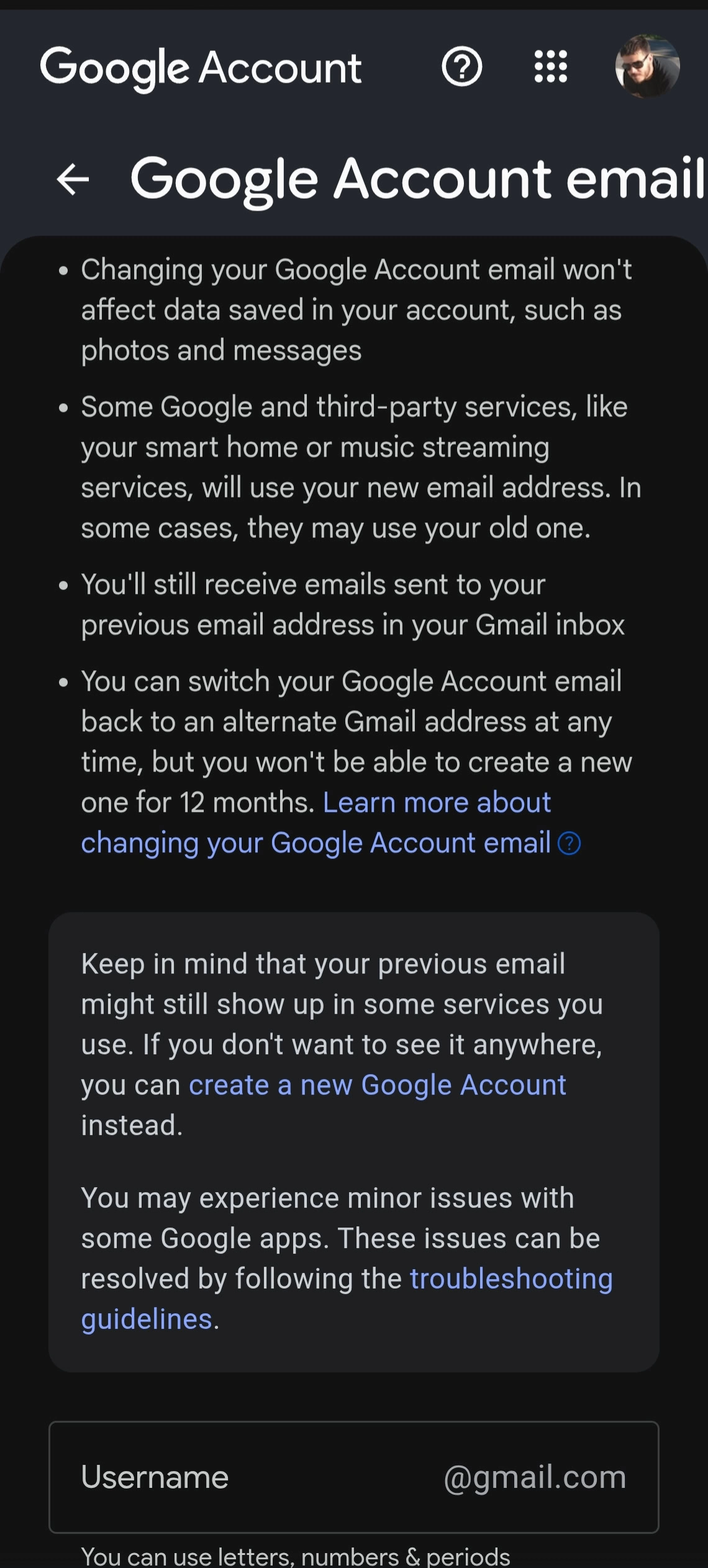 Changer l'adresse du nom d'utilisateur Gmail 2