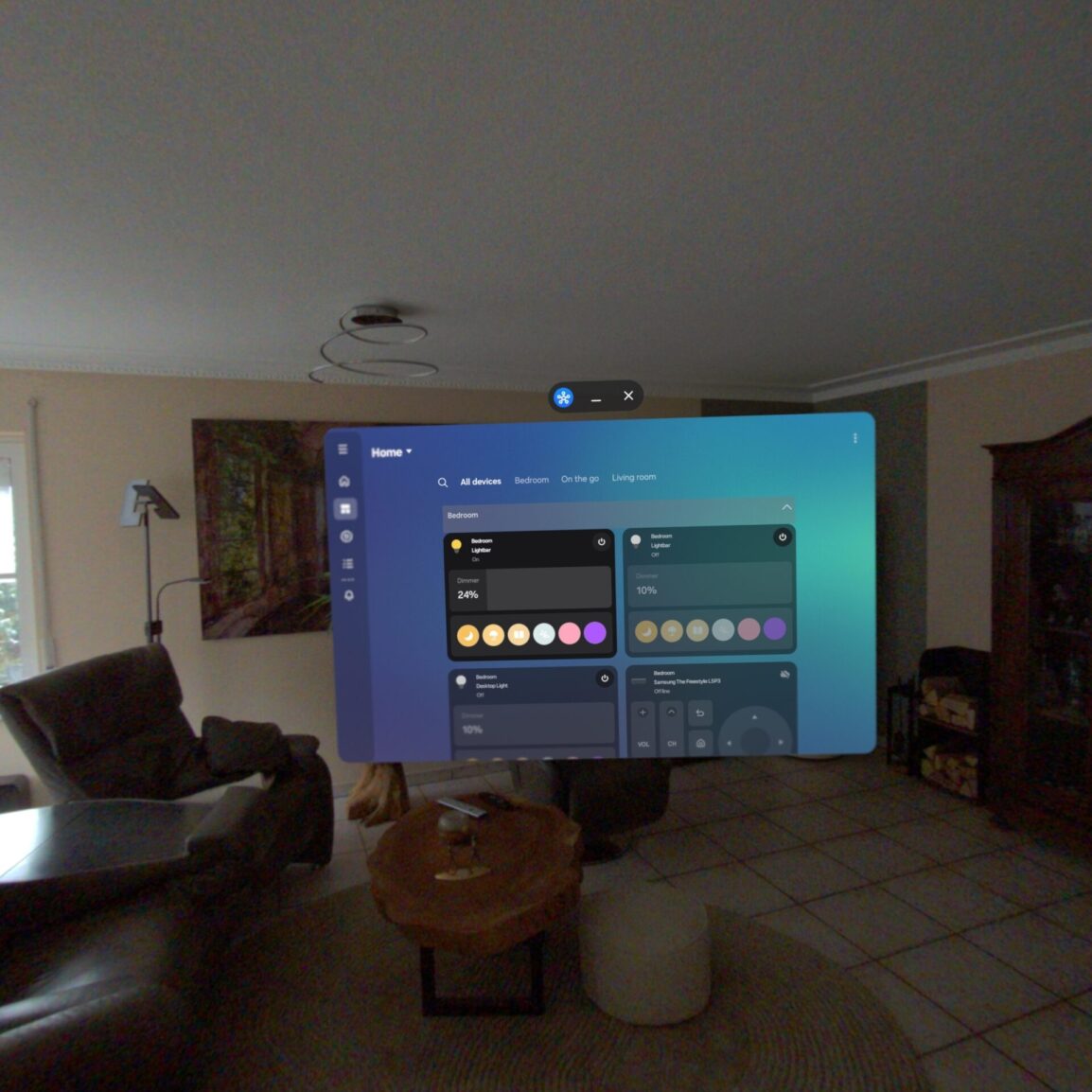 Application SmartThings pour Galaxy XR 2