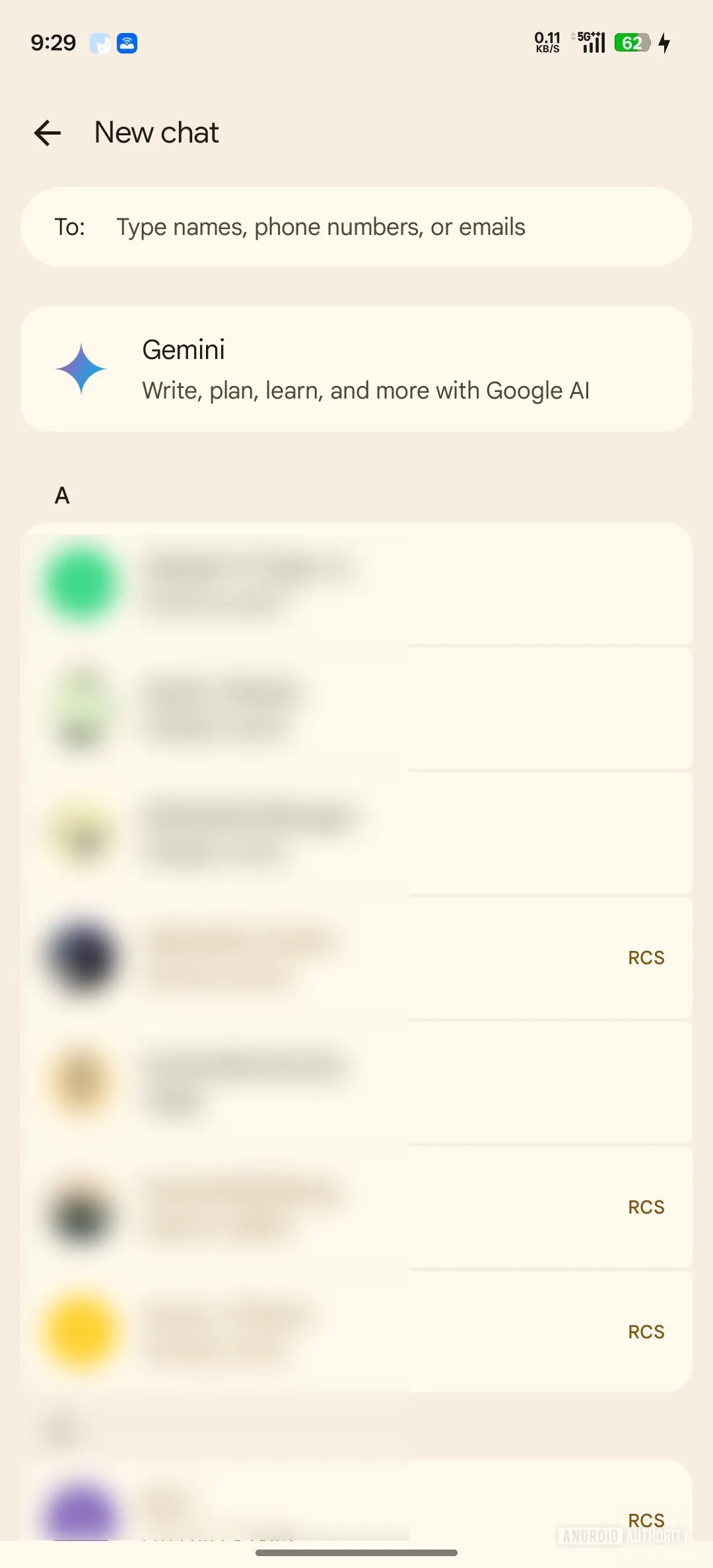messages Google nouvelle création de discussion de groupe 2