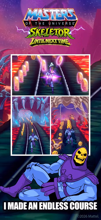 Mattel lance Skeletor, un jeu mobile auto-édité : jusqu'à la prochaine fois