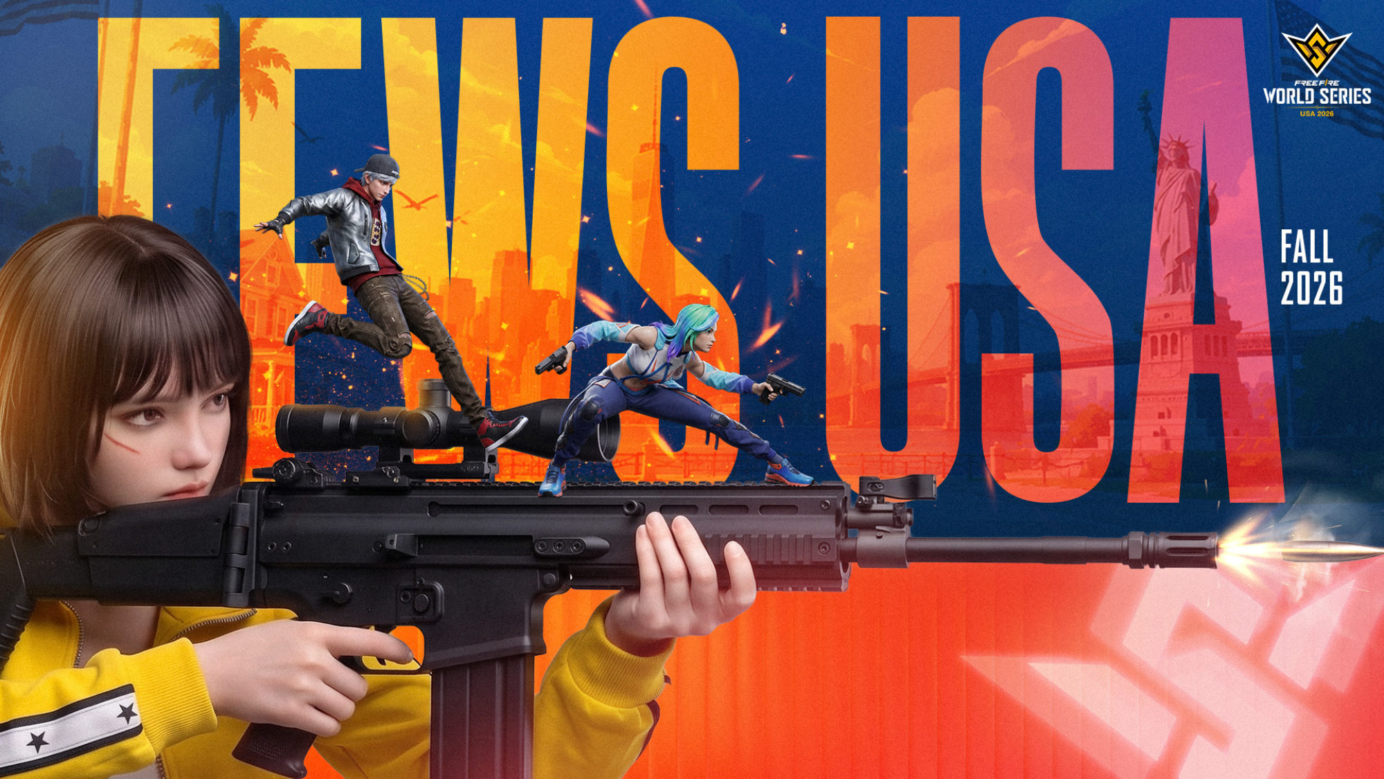 Les inscriptions pour l'automne 2026 des Free Fire World Series USA ouvrent ce mois-ci