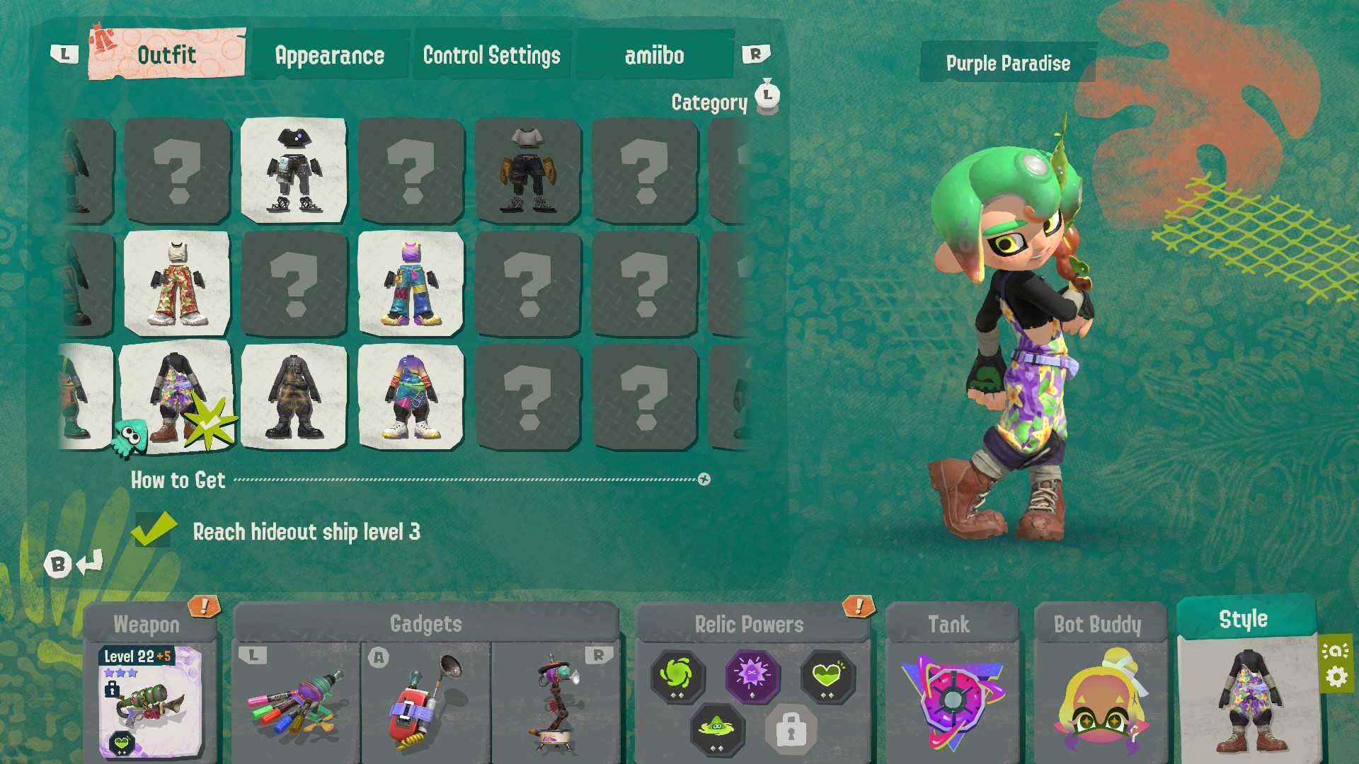 Mode des Raiders de Splatoon