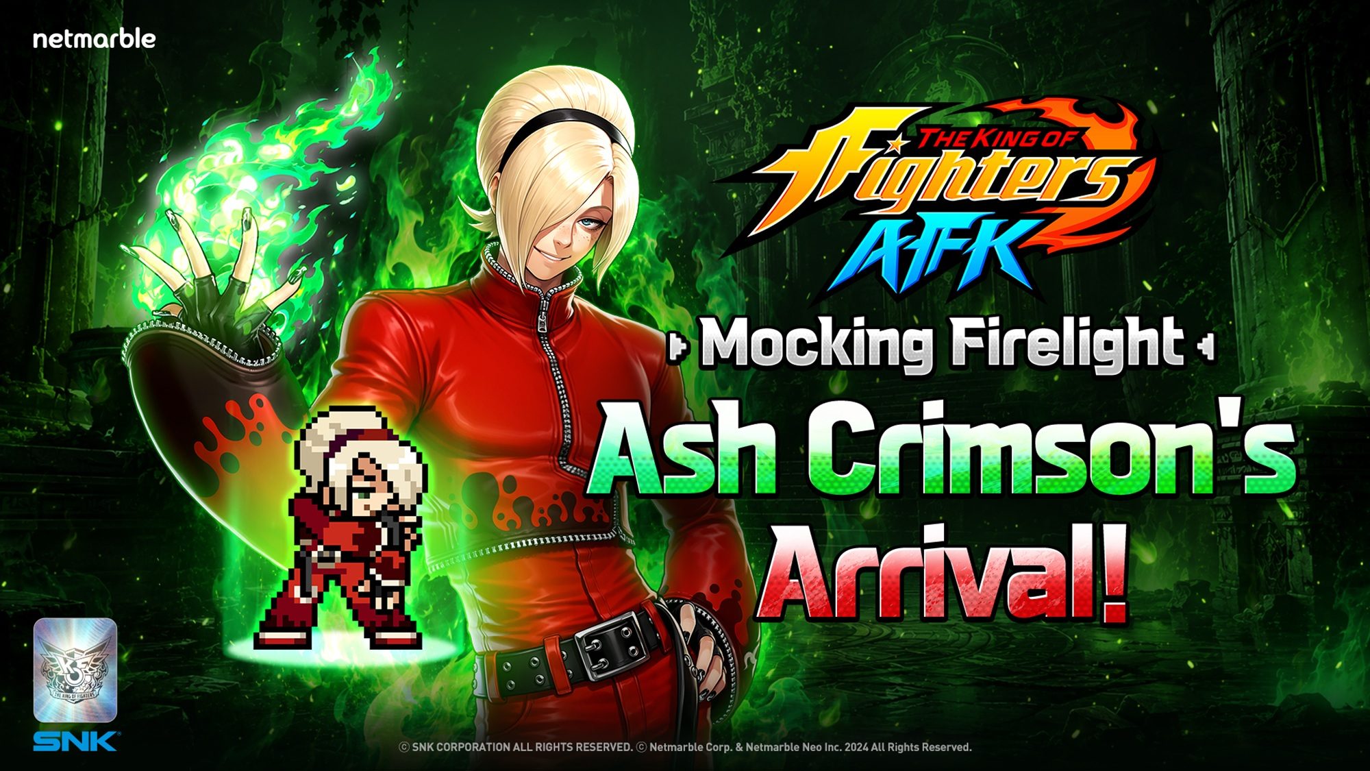 The King of Fighters AFK ajoute Ash Crimson à la liste
