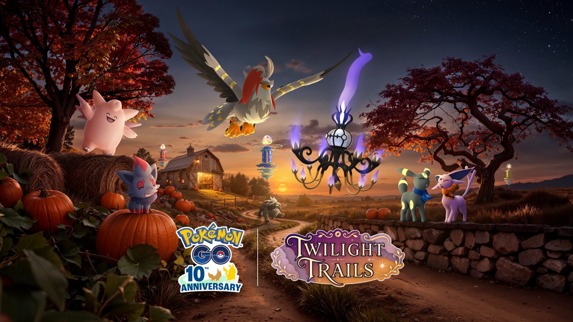 Pokémon GO annonce le lancement de la saison Twilight Trails le 8 septembre