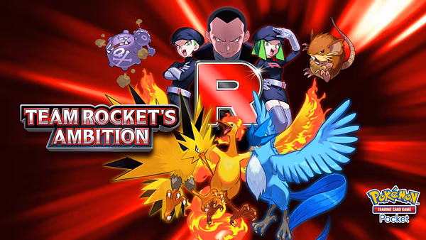 Le jeu de cartes à collectionner Pokémon Pocket taquine le pack booster Team Rocket