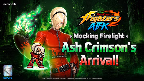 The King of Fighters AFK ajoute Ash Crimson à la liste