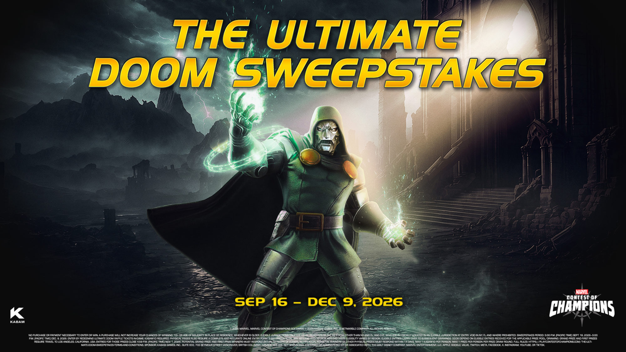 Marvel Contest of Champions lance le concours Ultimate Doom