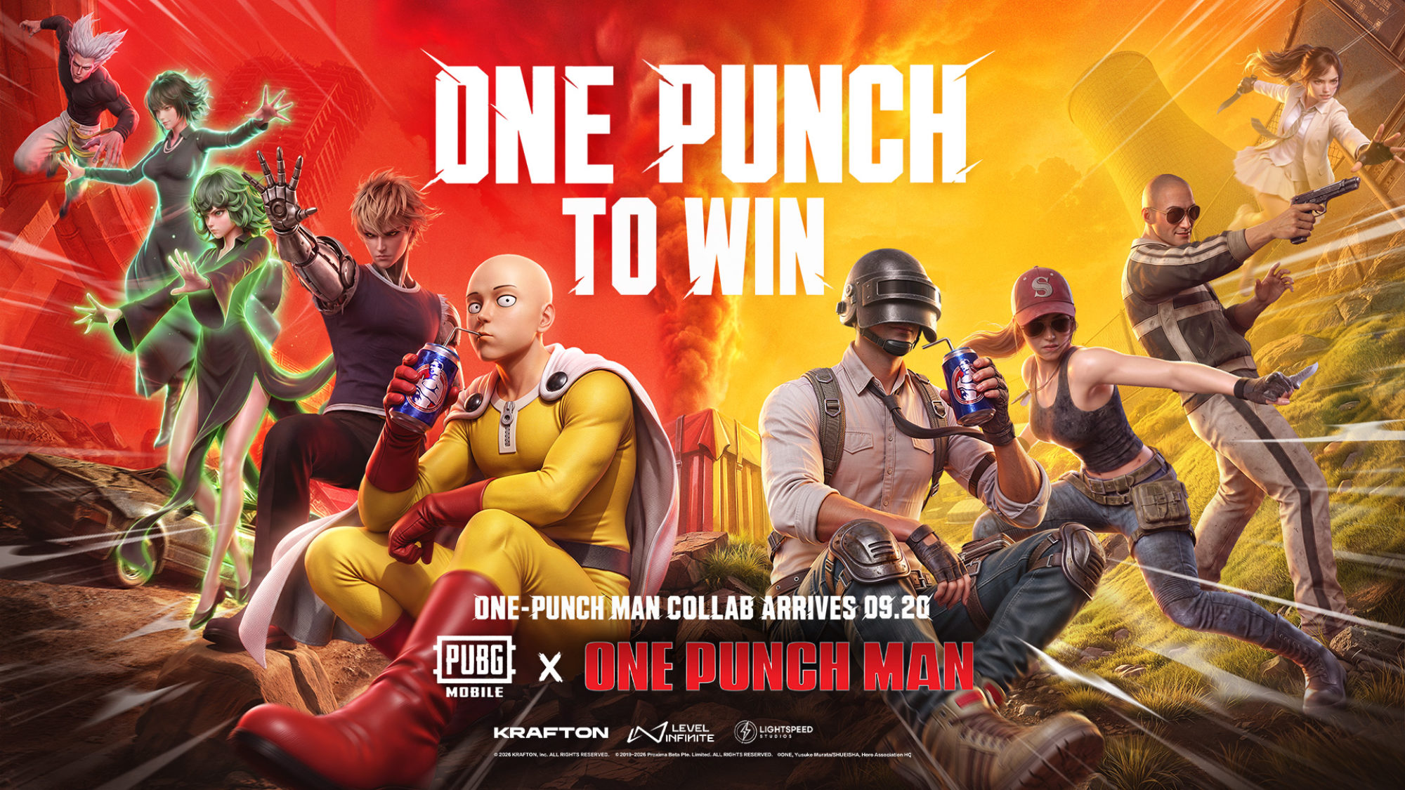 PUBG Mobile lance une toute nouvelle collaboration avec One-Punch Man