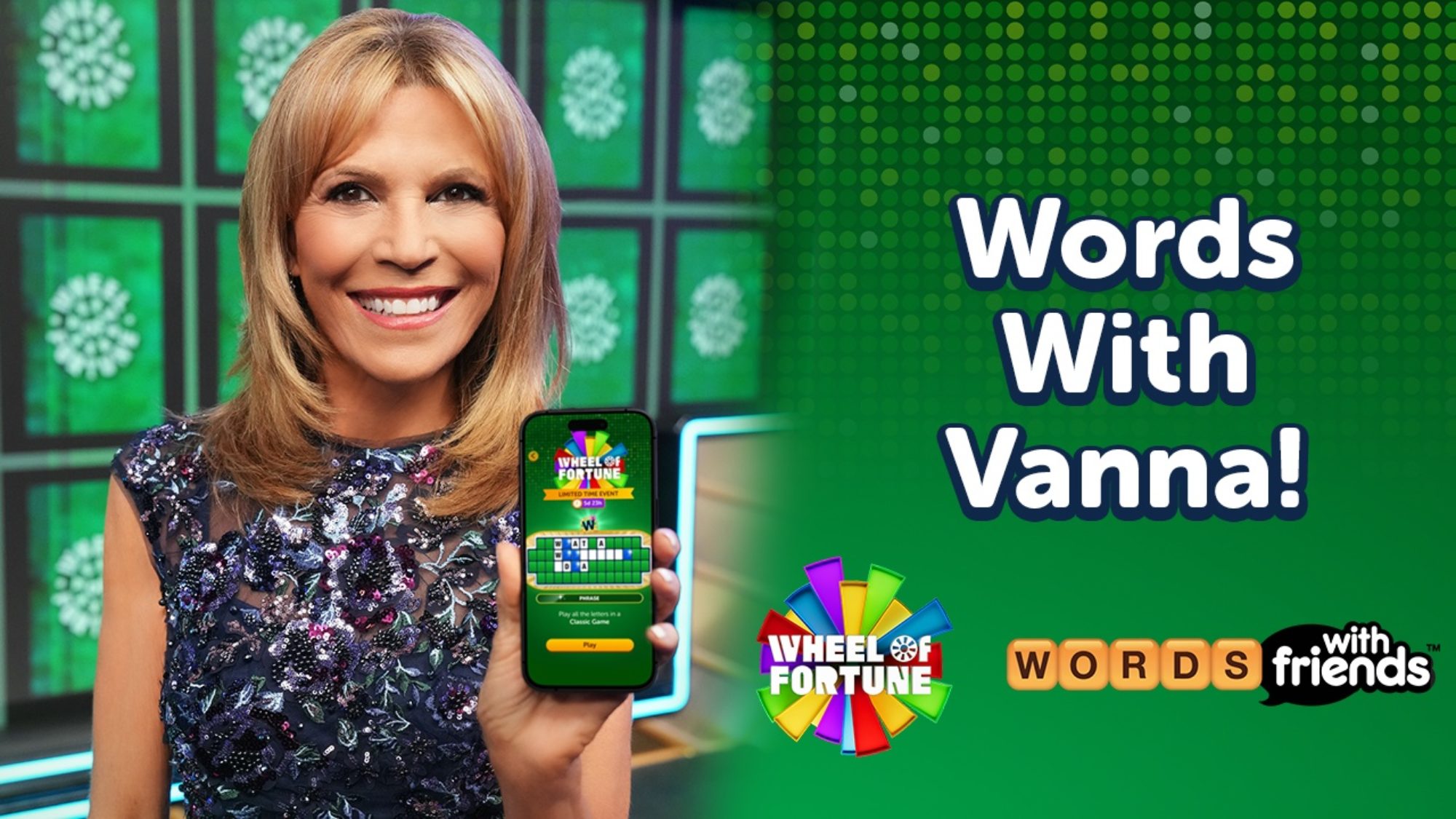 Vanna White se lance dans la collaboration avec la Roue de la Fortune de ses amis