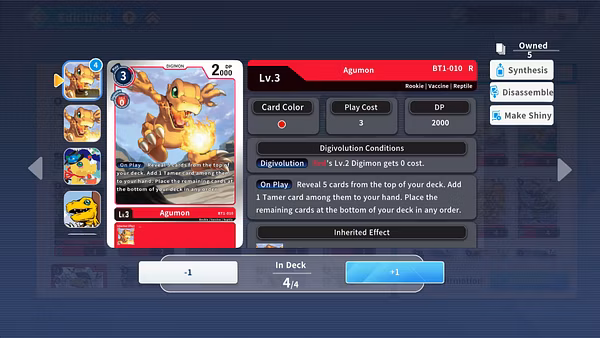 Le jeu de cartes Digimon passe au numérique avec Digimon Alysion